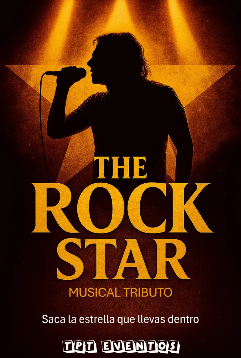 Cartel del espectáculo The Rock Star - Concierto teatral (Primaria · Secundaria)