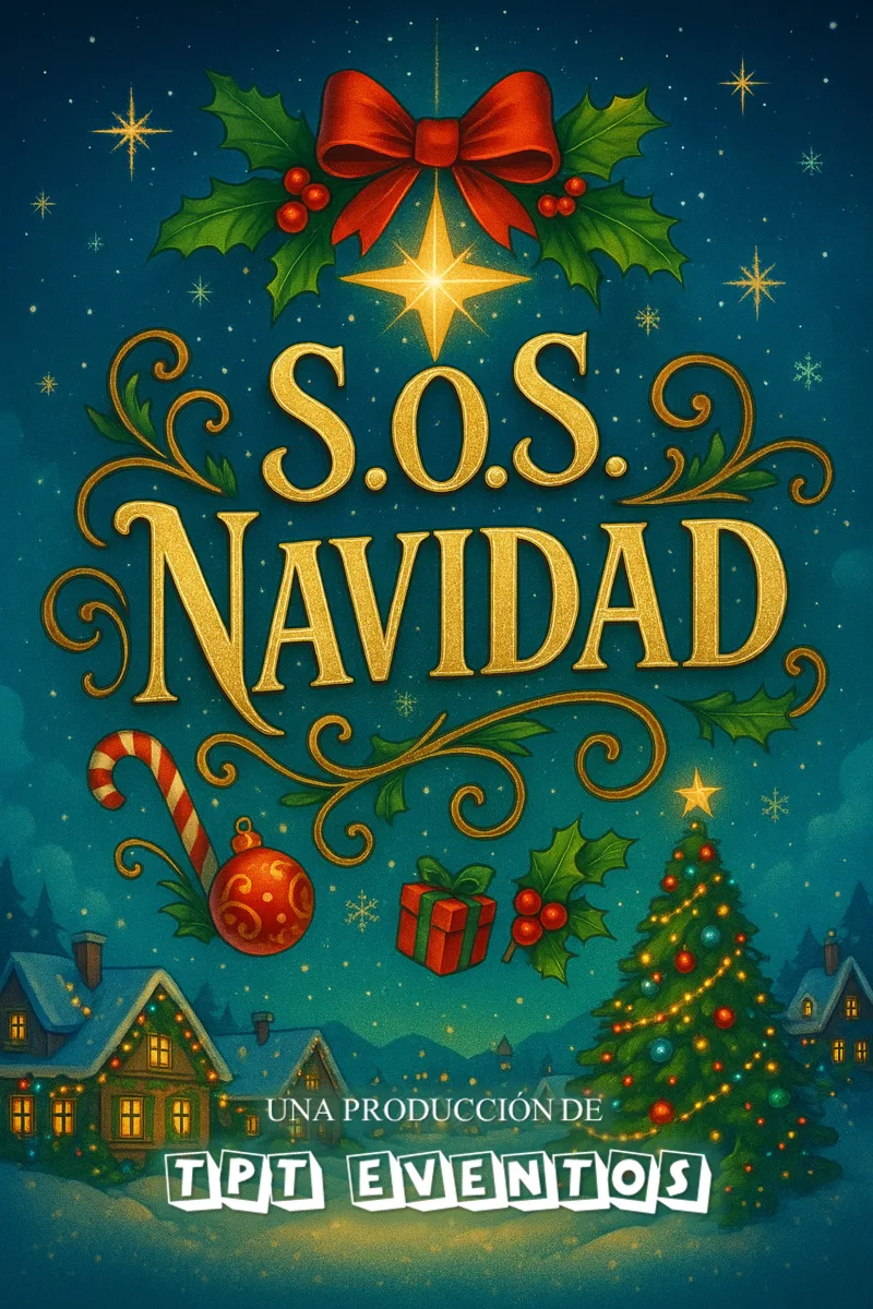 Cartel del espectáculo SOS Navidad - Musical navideño (Infantil · Primaria)