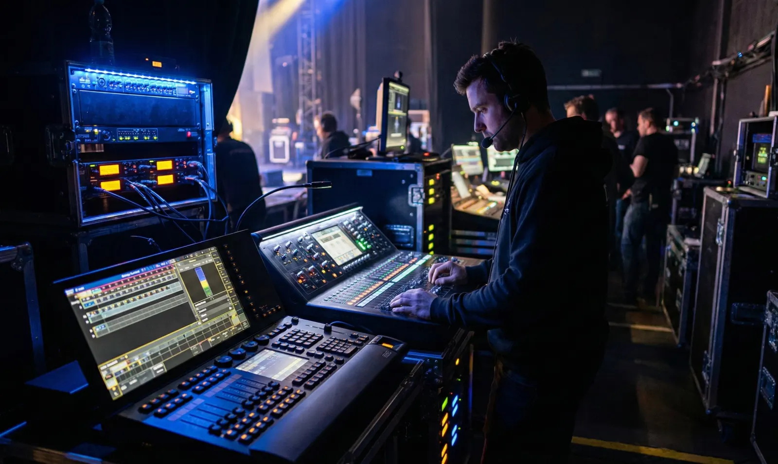 Control técnico de iluminación y sonido